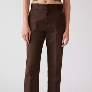 Brown dickies Urban Outfitters exclusive high waisted ankle pants size 14